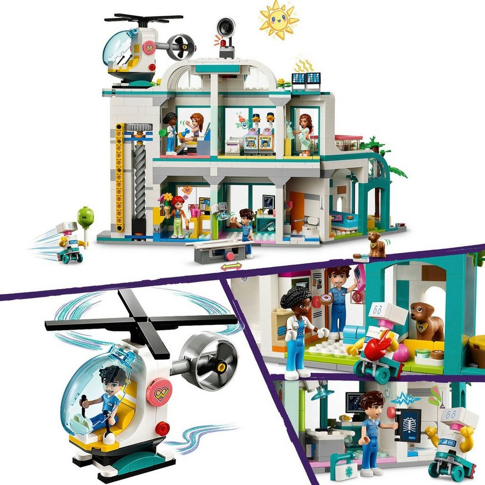 LEGO® Heartlake City Krankenhaus (42621), LEGO Friends Konstruktionsspielsteine, (1045 St), Made in Europe