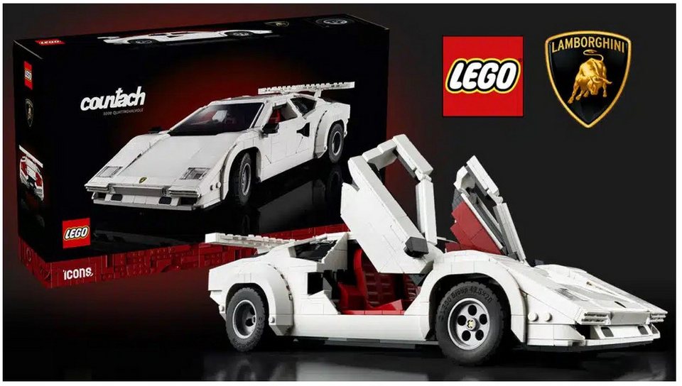 LEGO® Icons - Lamborghini Countach 5000 Quattrovalvole (10337) Spielbausteine, (1506 St)