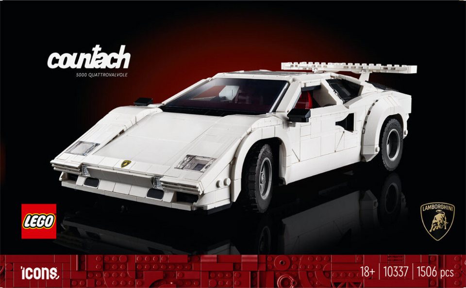 LEGO® Icons - Lamborghini Countach 5000 Quattrovalvole (10337) Spielbausteine, (1506 St)