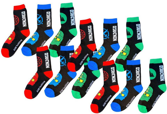 LEGO® kidswear Freizeitsocken 12x LEGO NINJAGO SOCKEN Jungen Strümpfe 27/30 31/34 35/38 Logo Lego Ninjago