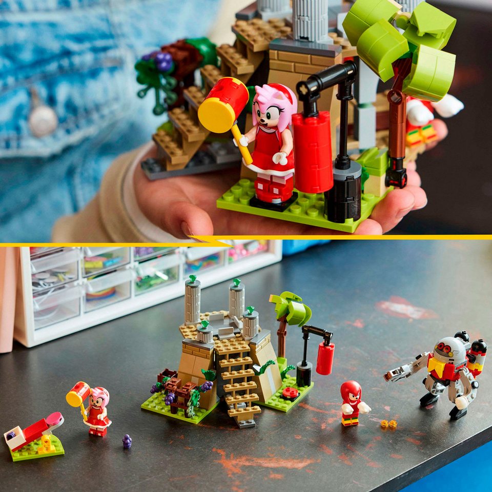 LEGO® Knuckles und der Schrein des Master Emerald (76998), LEGO Sonic Konstruktionsspielsteine, (325 St), Made in Europe