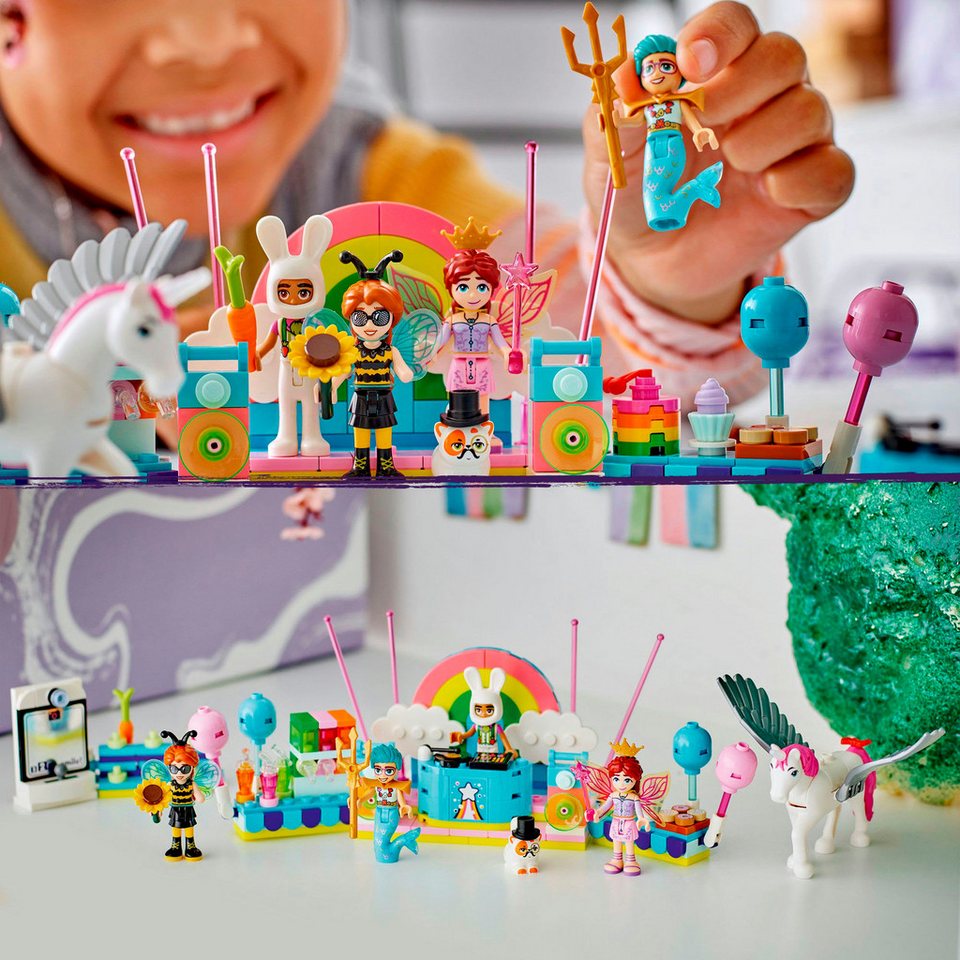 LEGO® Kostümparty mit Einhorn und Fee (42661), LEGO Friends Konstruktionsspielsteine, (261 St), Made in Europe