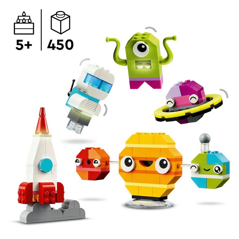 LEGO® Kreative Weltraumplaneten (11037), LEGO Classic Konstruktionsspielsteine, (450 St), Made in Europe