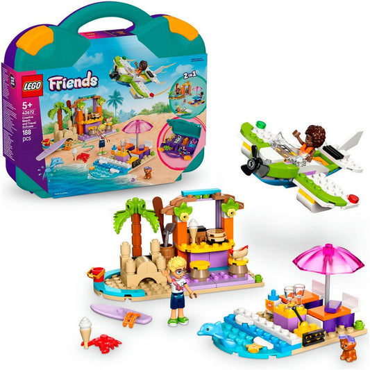 LEGO® Kreativer Reisekoffer (42672), LEGO Friends Konstruktionsspielsteine, (188 St), Made in Europe