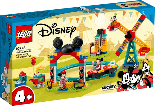 LEGO® LEGO 10778 Mickey and Friends Micky Minnie und Goofy Jahrmarkt Konstruktionsspielsteine, (Set)