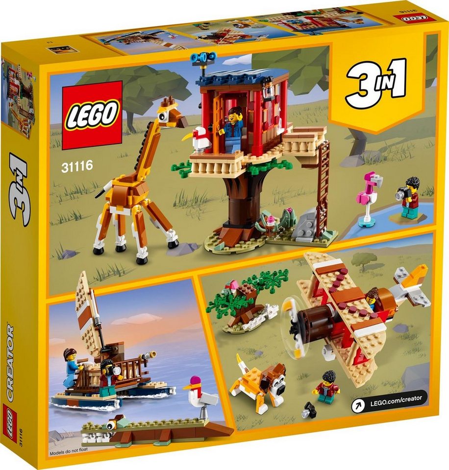 LEGO® LEGO Creator 31116 - Safari-Baumhaus Konstruktions-Spielset