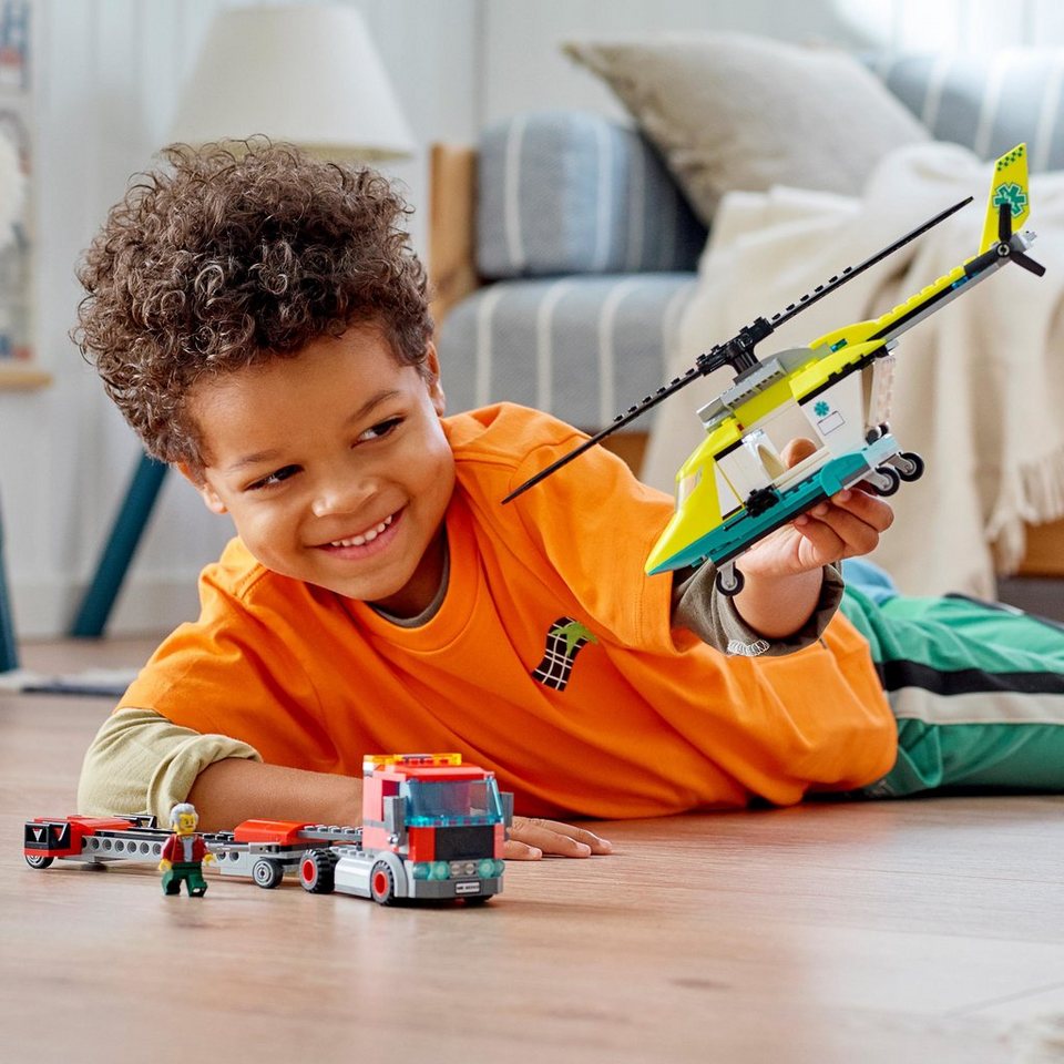 LEGO® LEGO Hubschrauber Transporter Konstruktionsspielsteine