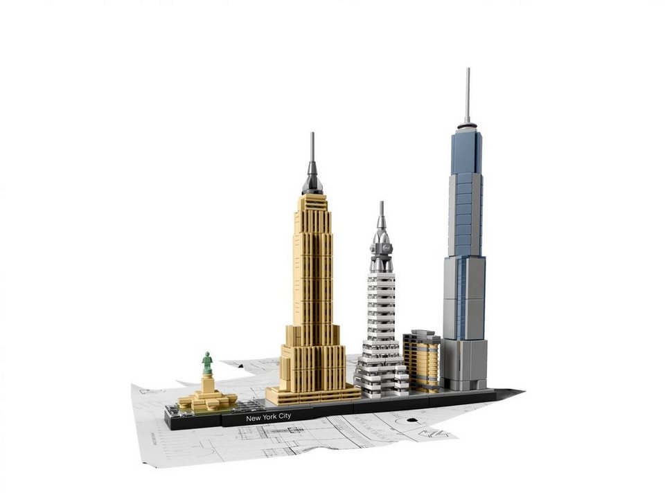 LEGO® LEGO® Architecture 21028 New York City Konstruktionsspielsteine, (598 St)