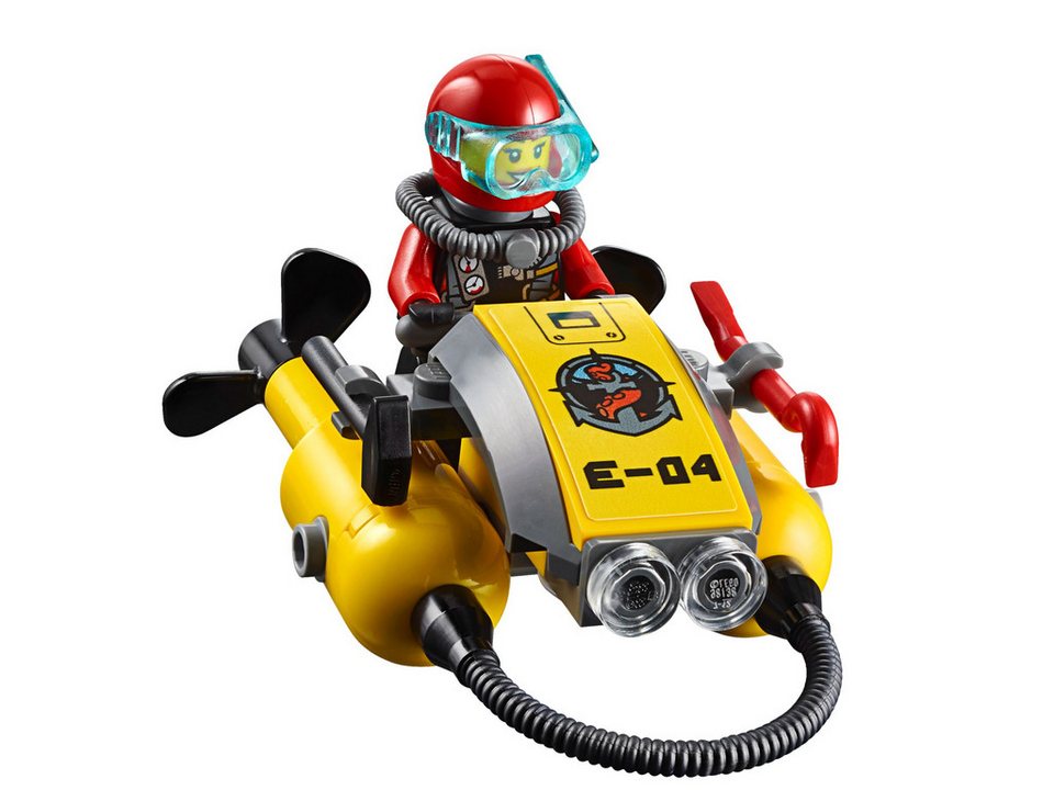 LEGO® LEGO® City 60095 Tiefsee-Expeditionsschiff Konstruktionsspielsteine, (717 St)