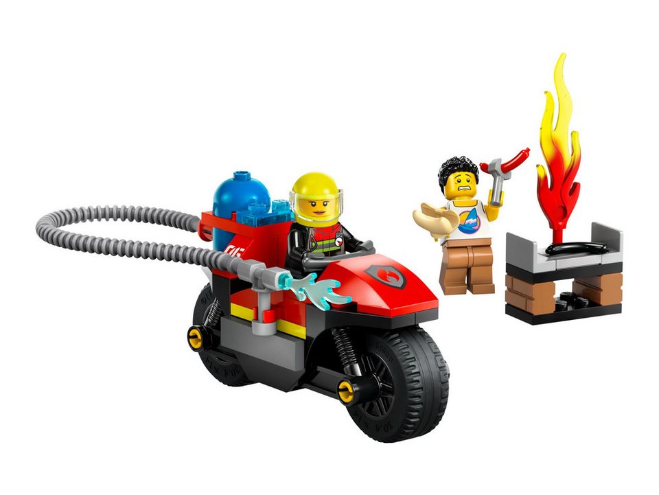 LEGO® LEGO® City 60410 Feuerwehrmotorrad Konstruktionsspielsteine, (57 St)