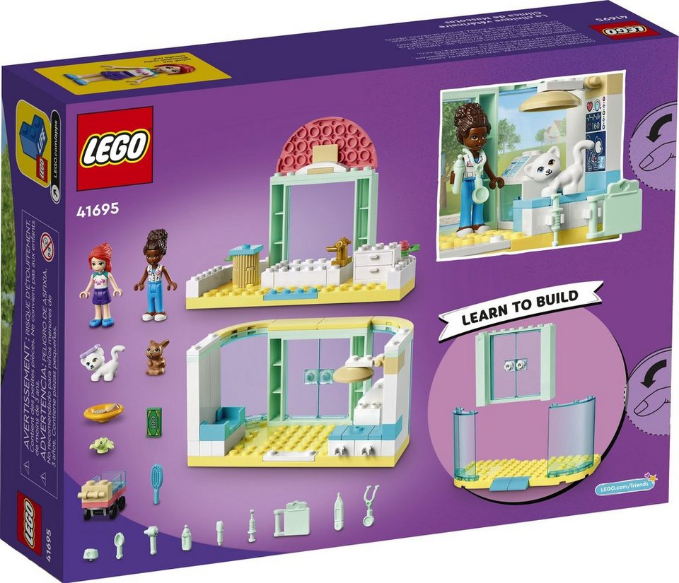 LEGO® LEGO® Friends 41695 Tierklinik Konstruktionsspielsteine, (111 St)