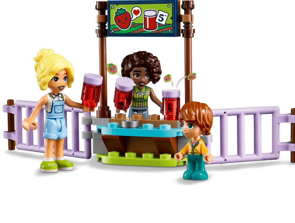 LEGO® LEGO® Friends 42617 Auffangstation für Farmtiere Konstruktionsspielsteine, (489 St)