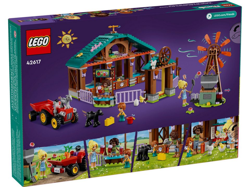 LEGO® LEGO® Friends 42617 Auffangstation für Farmtiere Konstruktionsspielsteine, (489 St)