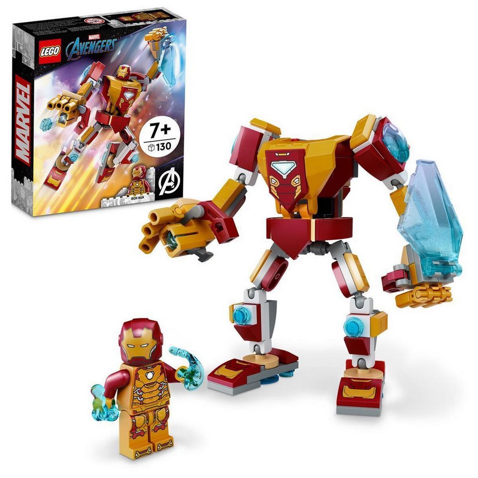 LEGO® LEGO® Marvel Super Heroes: 76203 - Iron Man Mech - EOL 2022 Konstruktionsspielsteine, (Set)
