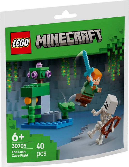 LEGO® LEGO® Minecraft Showdown in der Höhle Paperbag - 30705 Teile 40x Spielbausteine, (Bausteine, 40 St., Kreativ-Set), Made in Europe