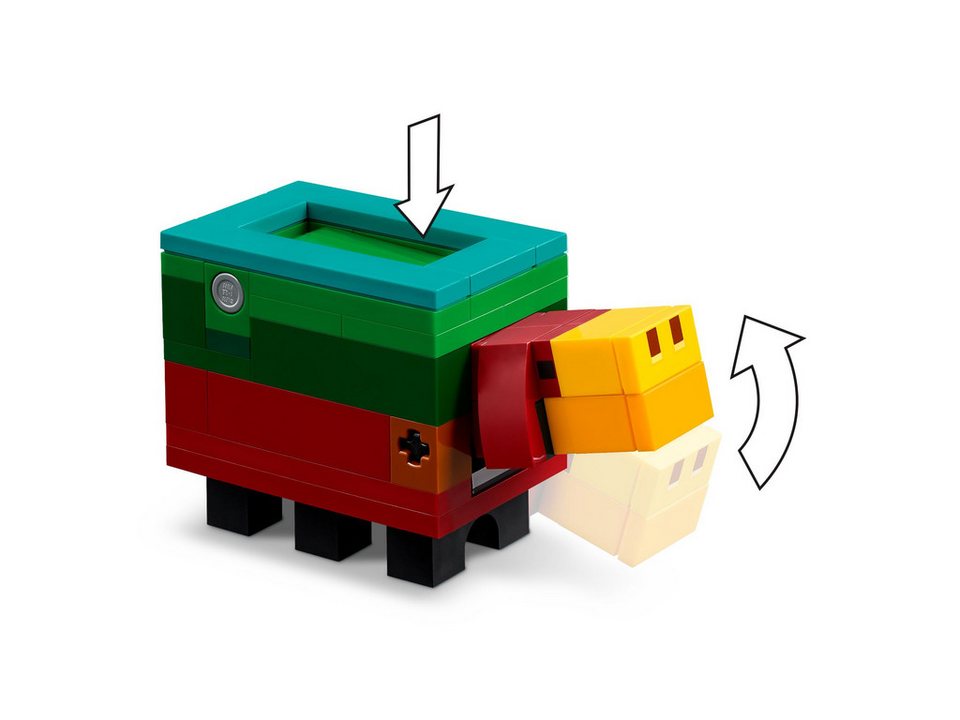 LEGO® LEGO® Minecraft™ 21260 Der Kirschblütengarten Konstruktionsspielsteine, (304 St)