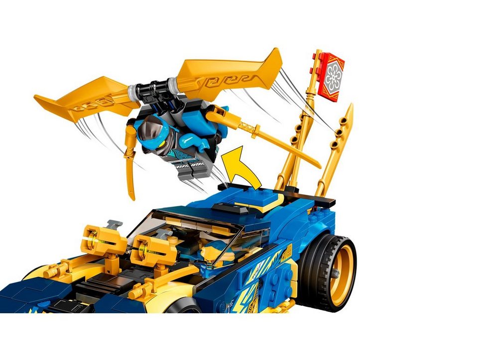 LEGO® LEGO® NINJAGO® 71776 Jays und Nyas Rennwagen EVO Konstruktionsspielsteine, (536 St)