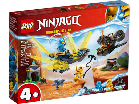 LEGO® LEGO® NINJAGO® 71798 Duell zwischen Nya und Arins Babydrachen Konstruktionsspielsteine, (157 St)