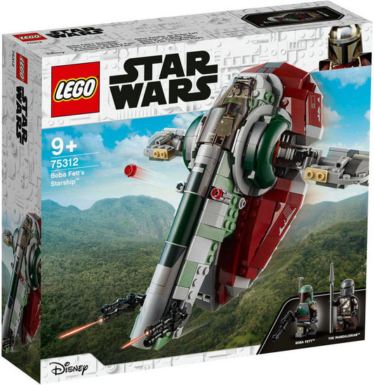 LEGO® LEGO® Star Wars: 75312 - Boba Fetts Starship - EOL 2023 Konstruktionsspielsteine, (Set)