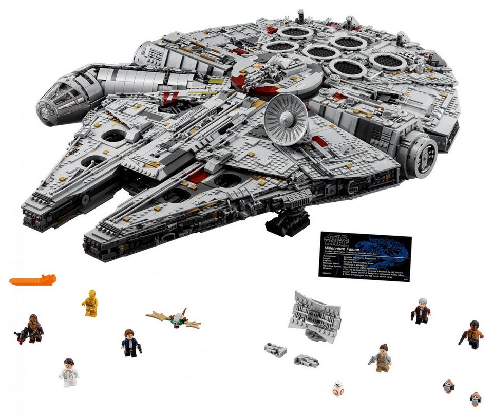 LEGO® LEGO® Star Wars™ 75192 Millennium Falke Konstruktionsspielsteine, (7541 St)