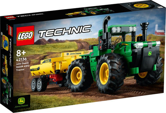 LEGO® LEGO® Technic: 42136 - John Deere 9620R 4WD Traktor - EOL 2024 Konstruktionsspielsteine, (Set)