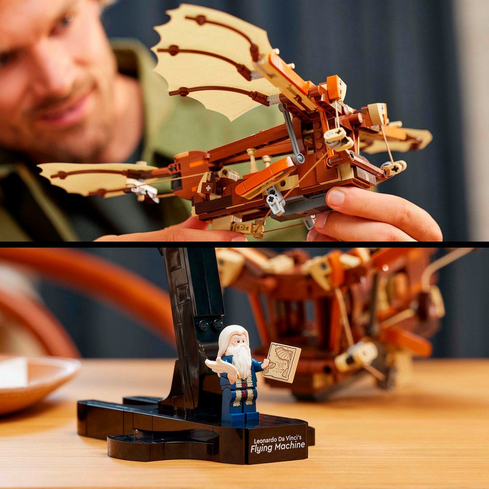 LEGO® Leonardo da Vincis Fluggerät (10363), LEGO Icons Konstruktionsspielsteine, (493 St), Made in Europe