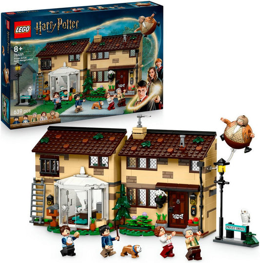 LEGO® Ligusterweg: Tante Magdas Besuch (76451), LEGO Harry Potter™ Konstruktionsspielsteine, (639 St), Made in Europe
