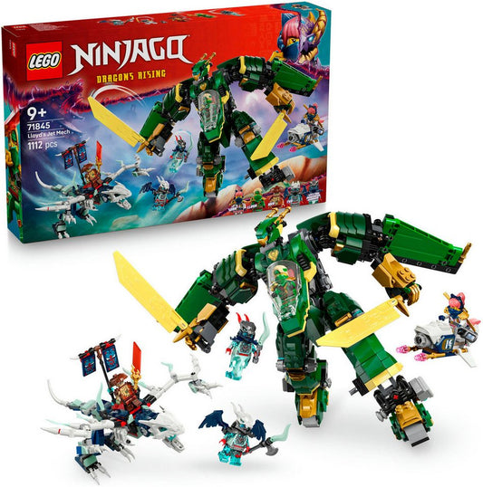 LEGO® Lloyds Jet-Mech (71845), LEGO Ninjago Konstruktionsspielsteine, (1112 St), Made in Europe