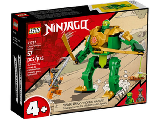 LEGO® Lloyds Ninja-Mech Konstruktionsspielsteine, (57 St)