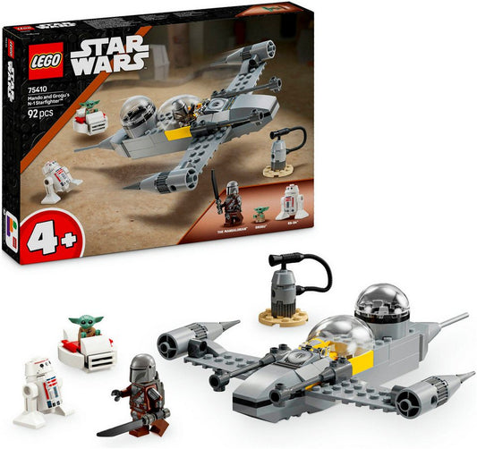 LEGO® Mandos und Grogus N-1 Starfighter™ (75410), LEGO Star Wars Konstruktionsspielsteine, (92 St), Made in Europe