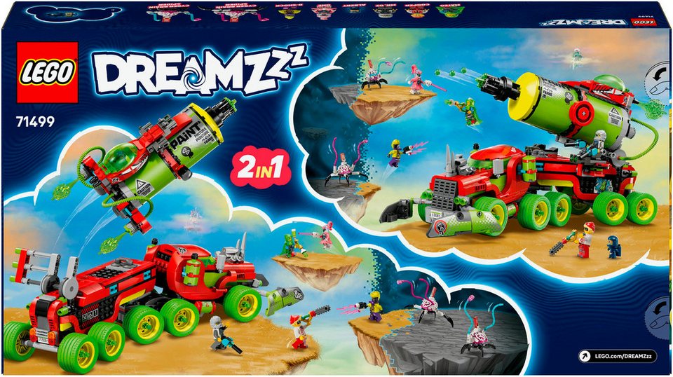 LEGO® Mateos Sprühdosen-Truck (71499), LEGO DREAMZzz Konstruktionsspielsteine, (929 St), Made in Europe