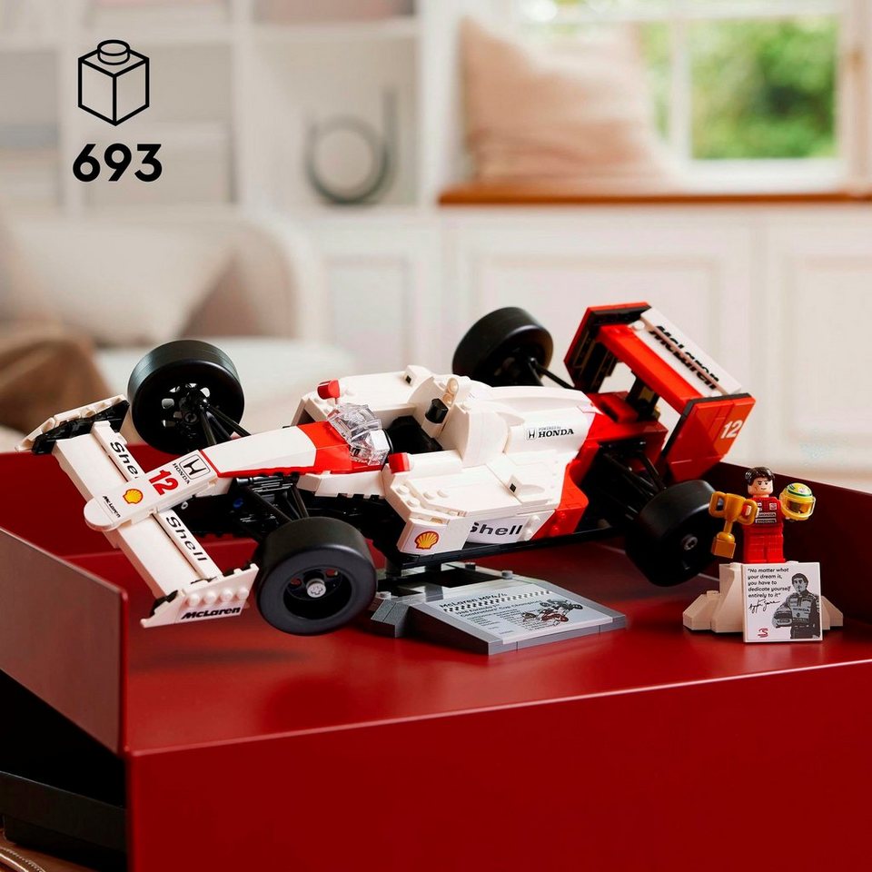 LEGO® McLaren MP4/4 & Ayrton Senna (10330), LEGO® Icons Konstruktionsspielsteine, (693 St), Made in Europe