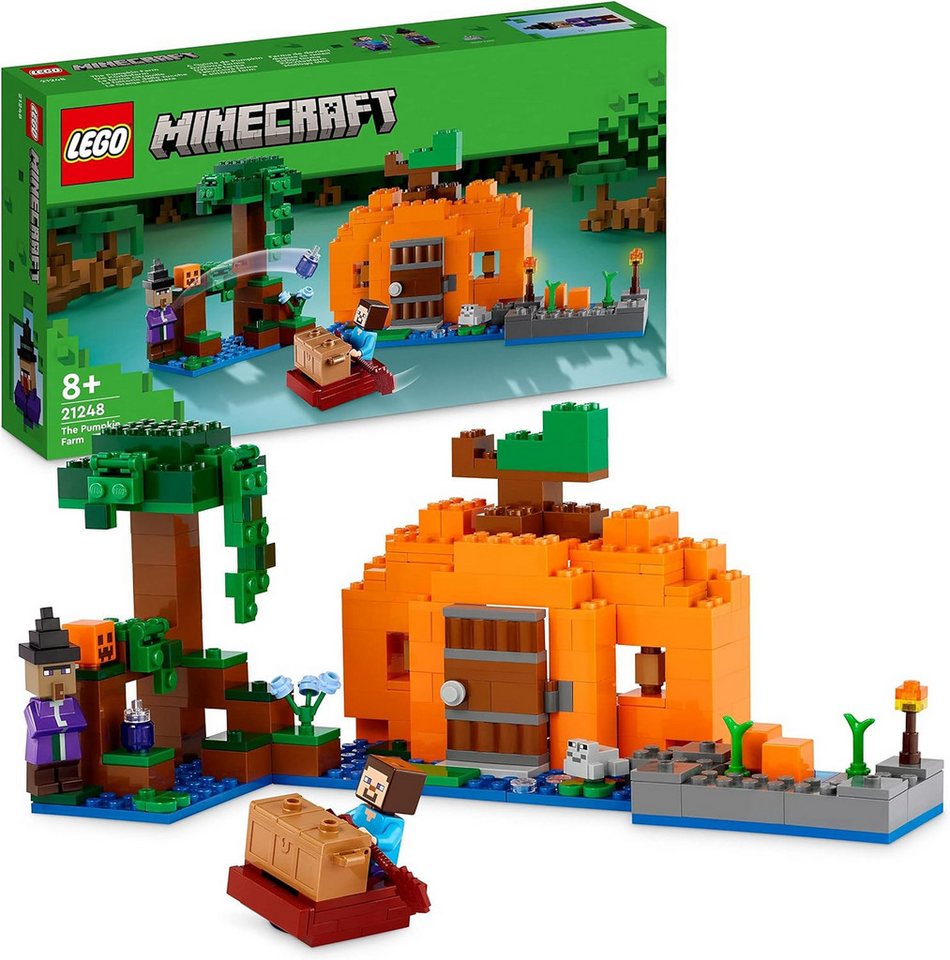 LEGO® Minecraft - Die Kürbisfarm (21248) Konstruktions-Spielset, (257 St)