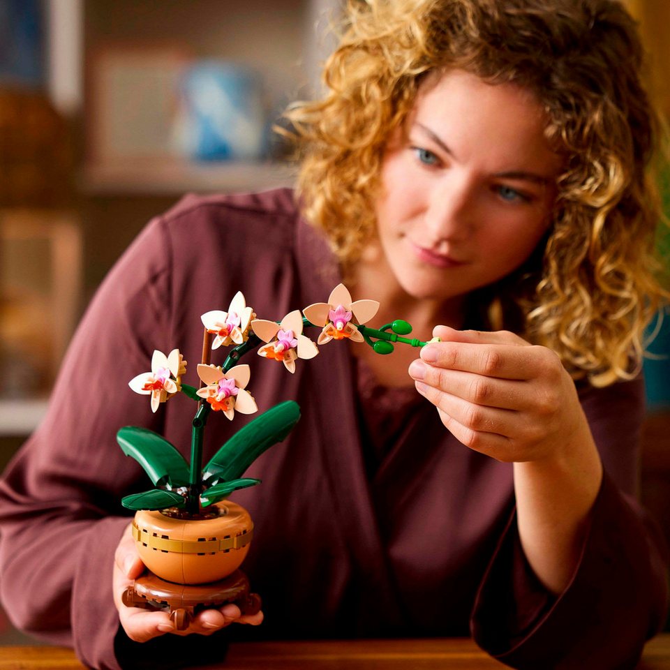 LEGO® Mini-Orchidee (10343), LEGO Botanicals Konstruktionsspielsteine, (274 St), Made in Europe