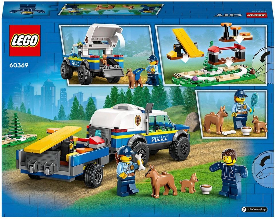 LEGO® Mobiles Polizeihunde-Training (60369), LEGO® City Konstruktionsspielsteine, (197 St), Made in Europe