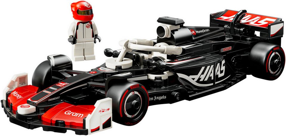 LEGO® MoneyGram Haas F1® Team VF-24 Rennauto (77250), LEGO® Speed Champions Konstruktionsspielsteine, (242 St), Made in Europe
