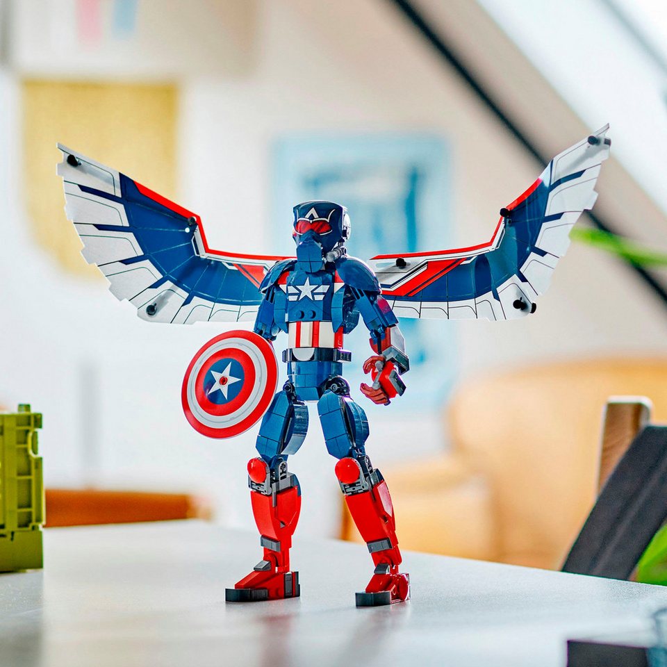 LEGO® New Captain America Baufigur (76296), LEGO Super Heroes Konstruktionsspielsteine, (359 St), Made in Europe