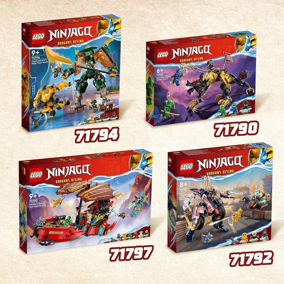 LEGO® Ninjago - Jagdhund des kaiserlichen Drachenjägers (71790) Konstruktions-Spielset, (198 St)