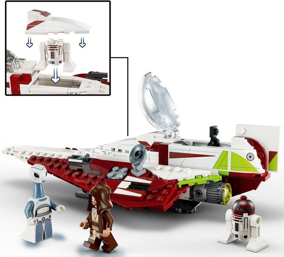 LEGO® Obi-Wan Kenobis Jedi Starfighter™ (75333), LEGO® Star Wars™ Konstruktionsspielsteine, (282 St), Made in Europe