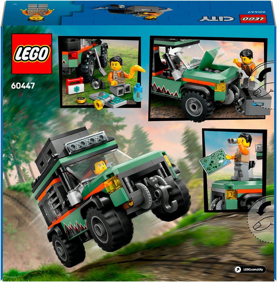 LEGO® Offroad Geländewagen (60447), LEGO City Konstruktionsspielsteine, (221 St), Made in Europe