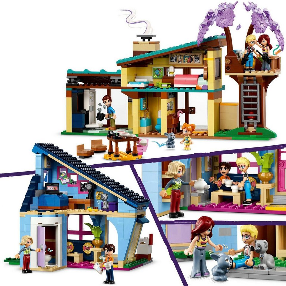 LEGO® Ollys und Paisleys Familien Haus (42620), LEGO Friends Konstruktionsspielsteine, (1126 St), Made in Europe
