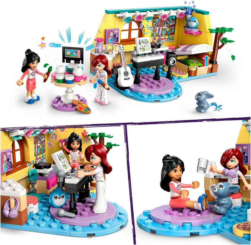 LEGO® Paisleys Zimmer (42647), LEGO Friends Konstruktionsspielsteine, (199 St), Made in Europe