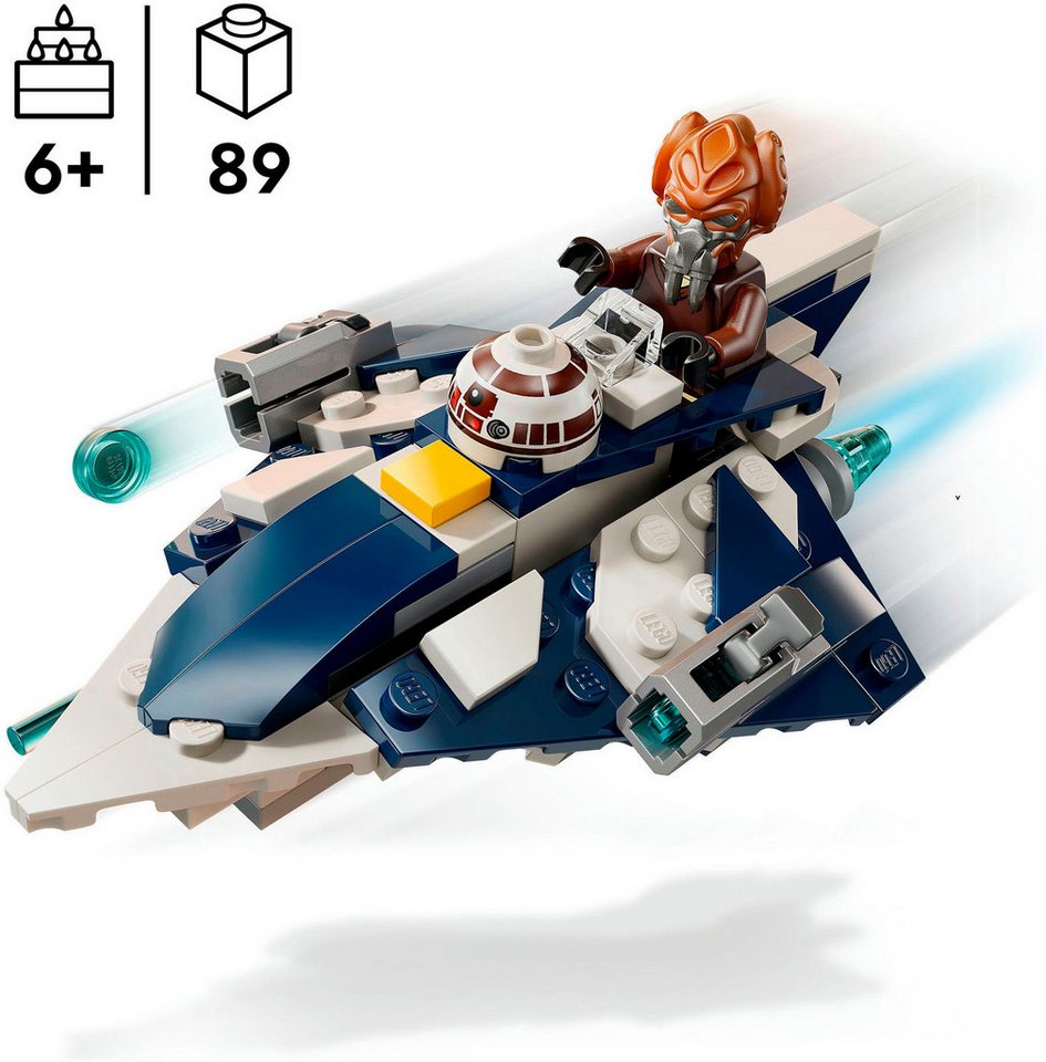 LEGO® Plo Koons Jedi Starfighter Microfighter (75400), LEGO Star Wars™ Konstruktionsspielsteine, (89 St), Made in Europe