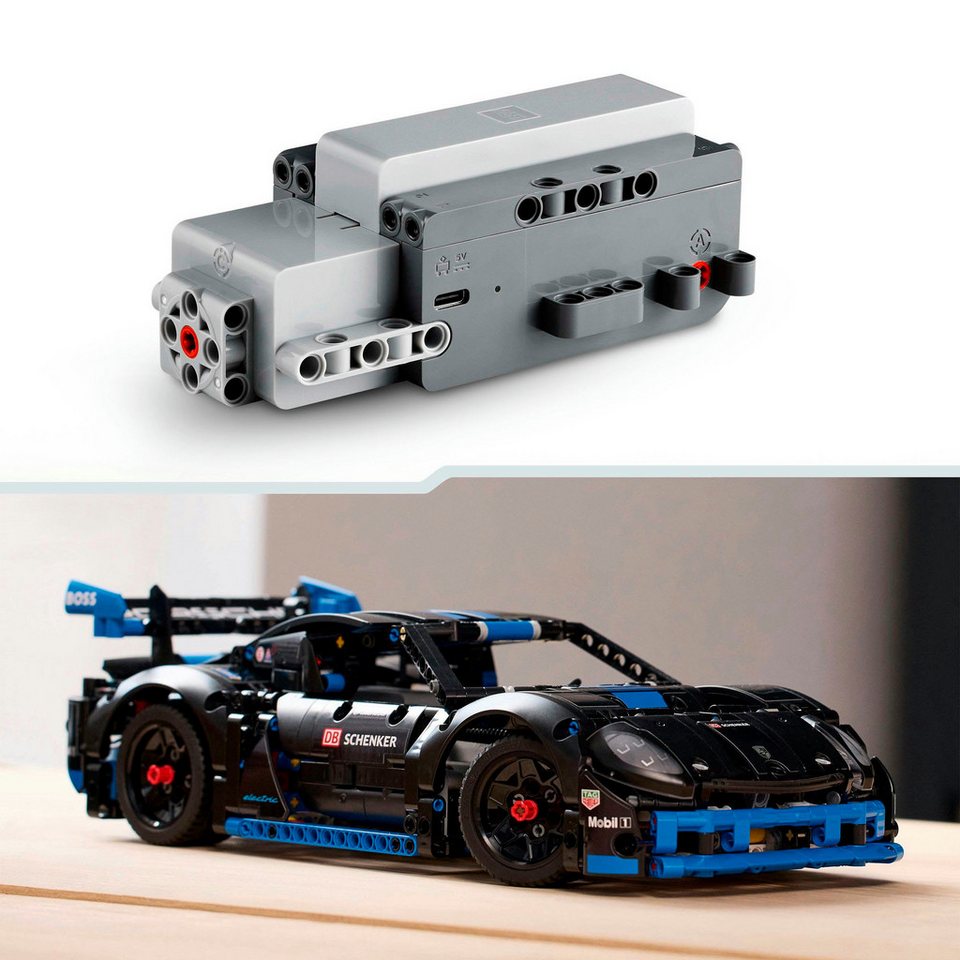LEGO® Porsche GT4 e-Performance Rennwagen (42176), LEGO Technic Konstruktionsspielsteine, (834 St), Made in Europe