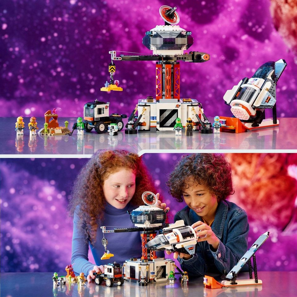 LEGO® Raumbasis mit Startrampe (60434), LEGO City Konstruktionsspielsteine, (1422 St), Made in Europe