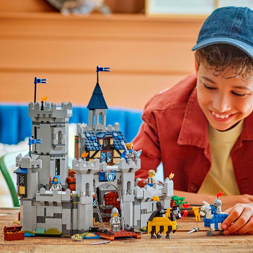 LEGO® Ritterburg im Mittelalter (31168), LEGO LEGO Creator Konstruktionsspielsteine, (1371 St), Made in Europe
