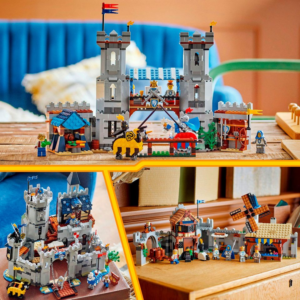 LEGO® Ritterburg im Mittelalter (31168), LEGO LEGO Creator Konstruktionsspielsteine, (1371 St), Made in Europe