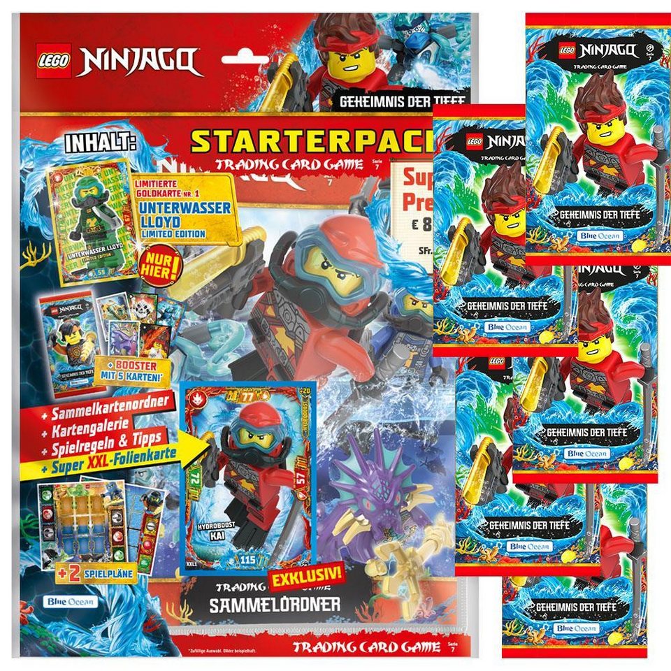 LEGO® Sammelkarte LEGO Ninjago - Serie 7 Trading Cards - 1 Starter + 5 Booster