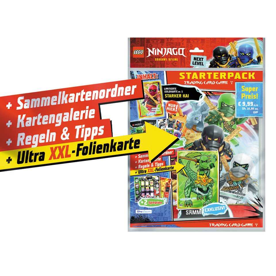 LEGO® Sammelkarte LEGO Ninjago Serie 9 NEXT LEVEL Trading Cards - 1 Starter
