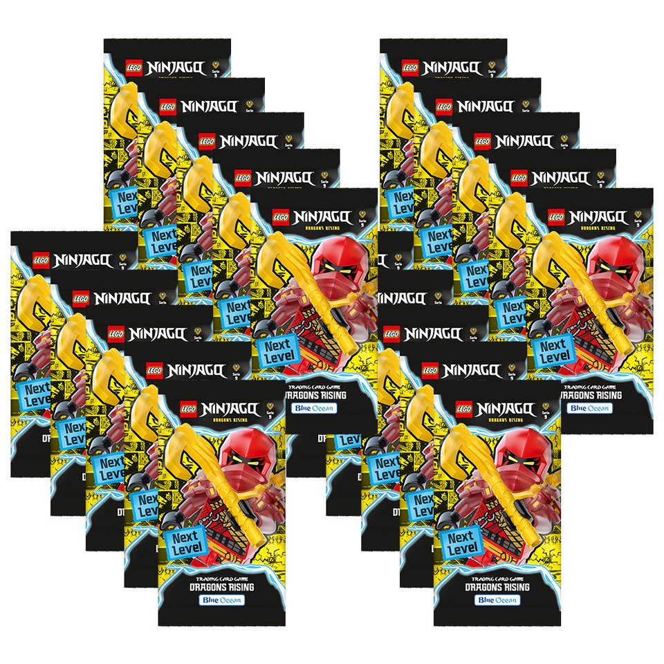 LEGO® Sammelkarte LEGO Ninjago Serie 9 NEXT LEVEL Trading Cards - 20 Booster